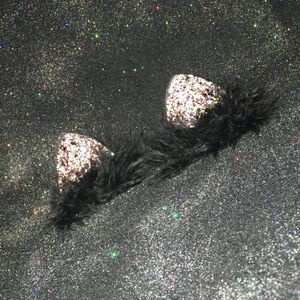 Multi glitter cat ears